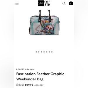 Robert Graham luggage weekender bag. NWOT